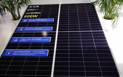 JA Solar lanza panel solar de 800 W